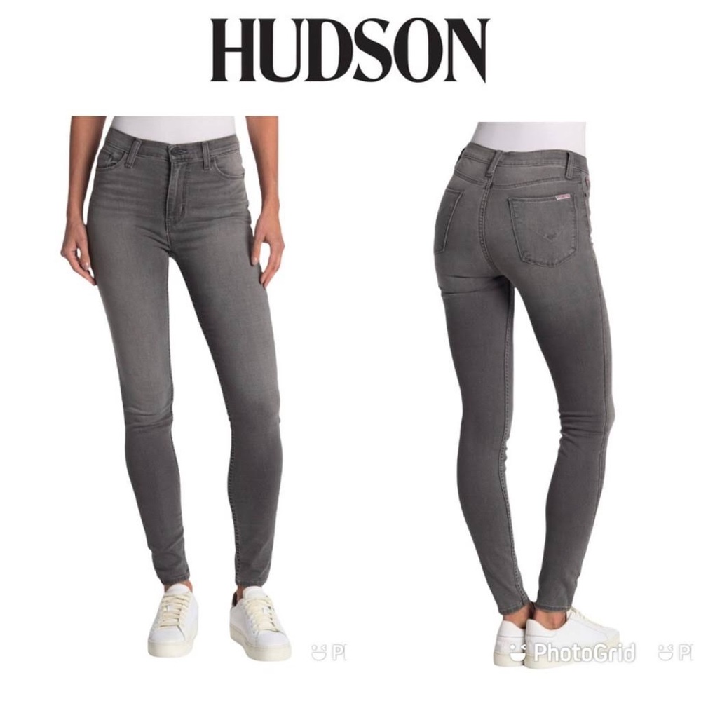 NWT Hudson high rise grey skinny jeans 26
